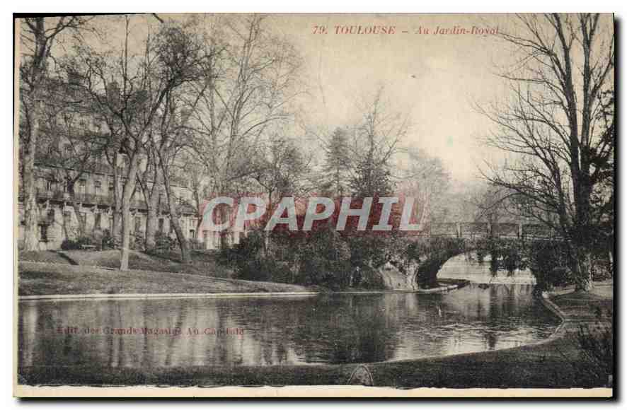 CPA Toulouse Au Jardin Royal