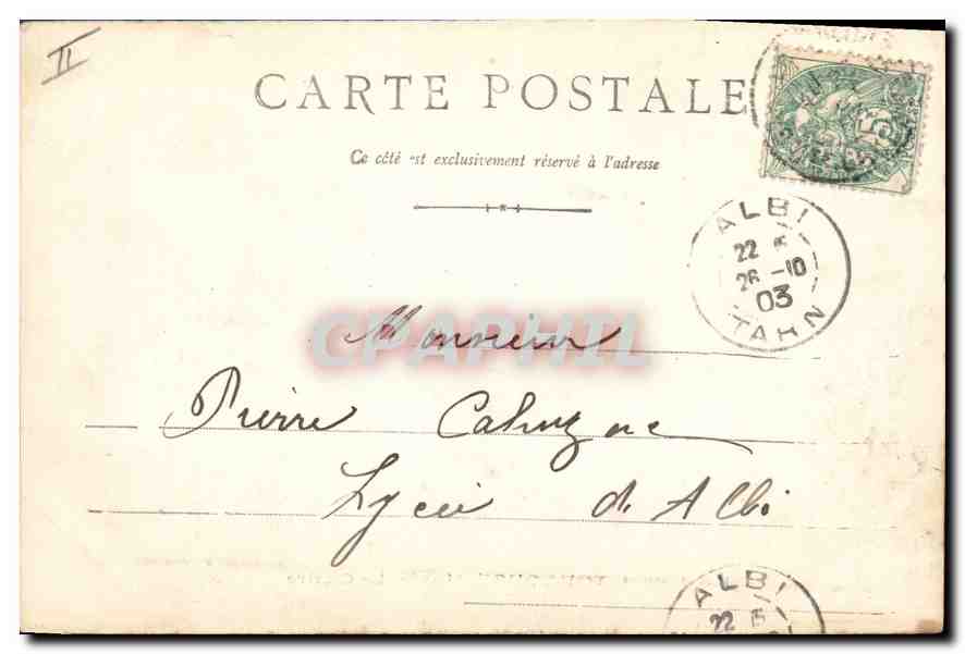 Toulouse - Musée - Le Cloître — B.M.T. N°28 — Verso