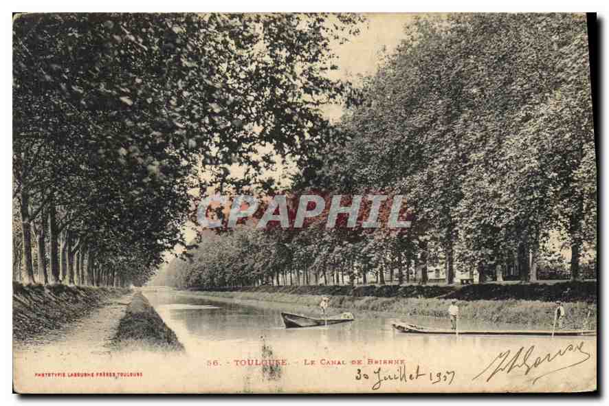 Toulouse - Le Canal de Brienne — Phototypie Labourde Frères, Toulouse, n° 56