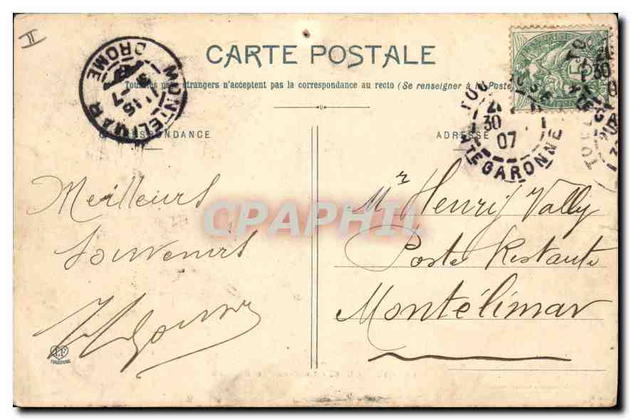 Toulouse - Le Canal de Brienne — Phototypie Labourde Frères, Toulouse, n° 56 — Reverso