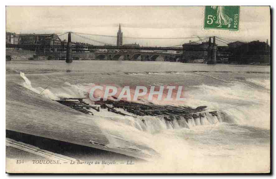 CPA Toulouse Le Barrage du Bazacle