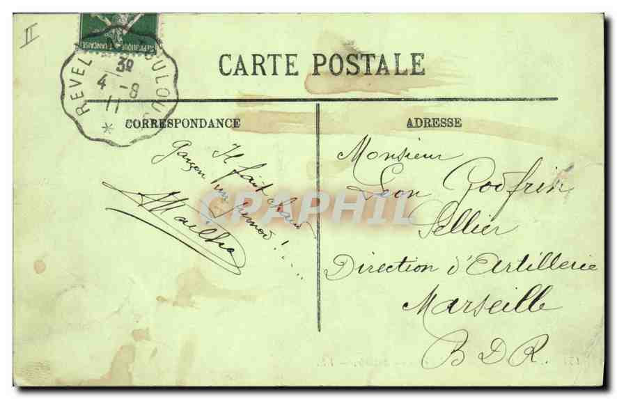 CPA Toulouse Le Barrage du Bazacle — Verso
