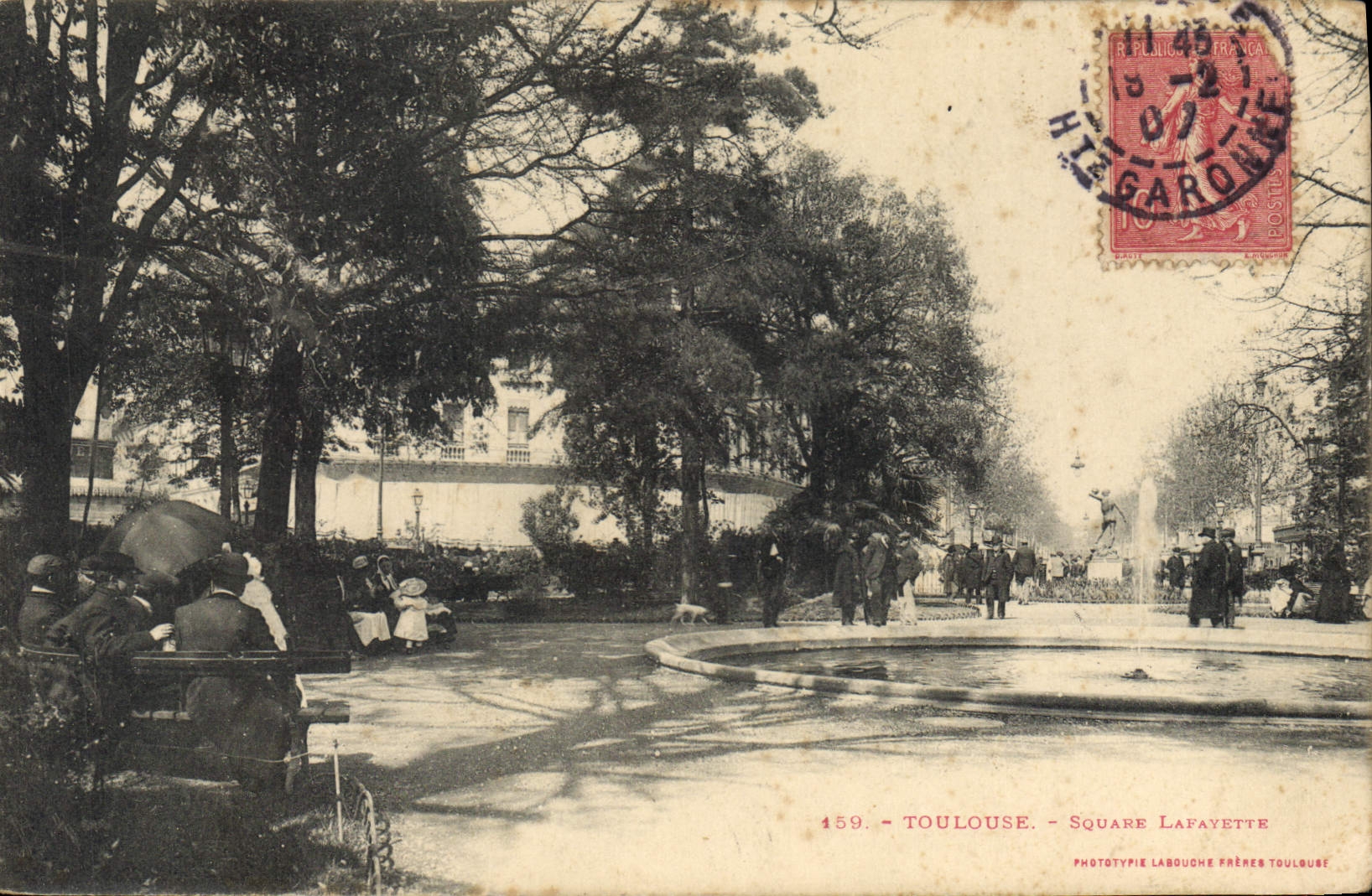 Toulouse - Square Lafayette — Phototypie Labouche Frères Toulouse, n°159