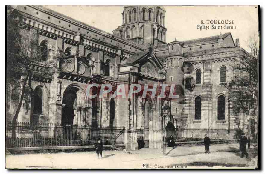 CPA Toulouse Eglise Saint Sernin
