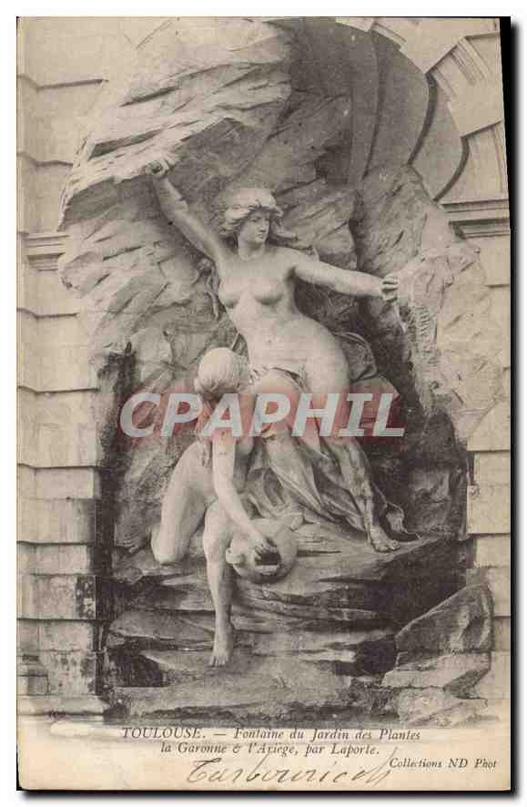 CPA Toulouse Fontaine du Jardin des Plantes la Garonne & l'Ariege par Laporte