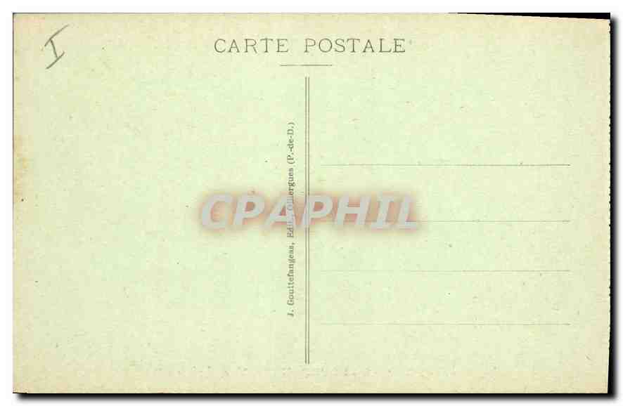 CPA La Bourboule Vue generale — Rückseite