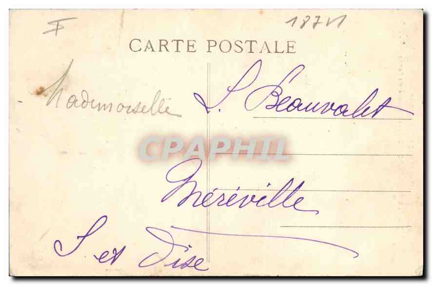 CPA Le Mont Dore Un des Rochers du Sancy — Rückseite