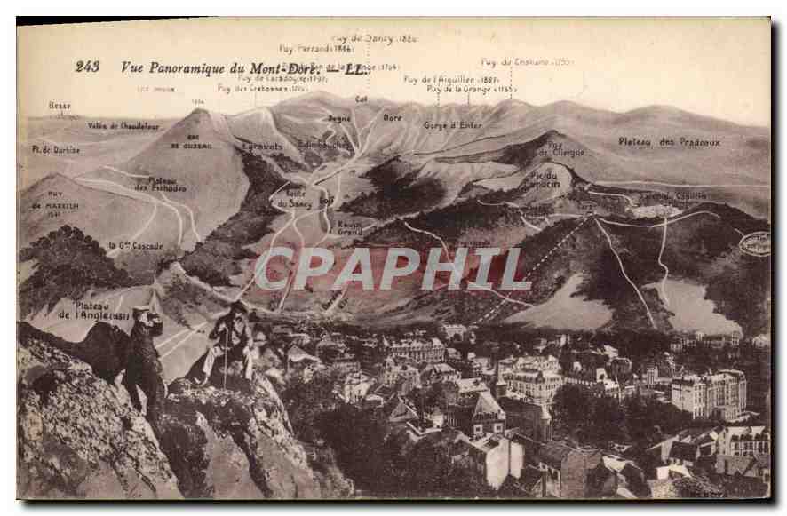 CPA Vue panoramique du Mont Dore
