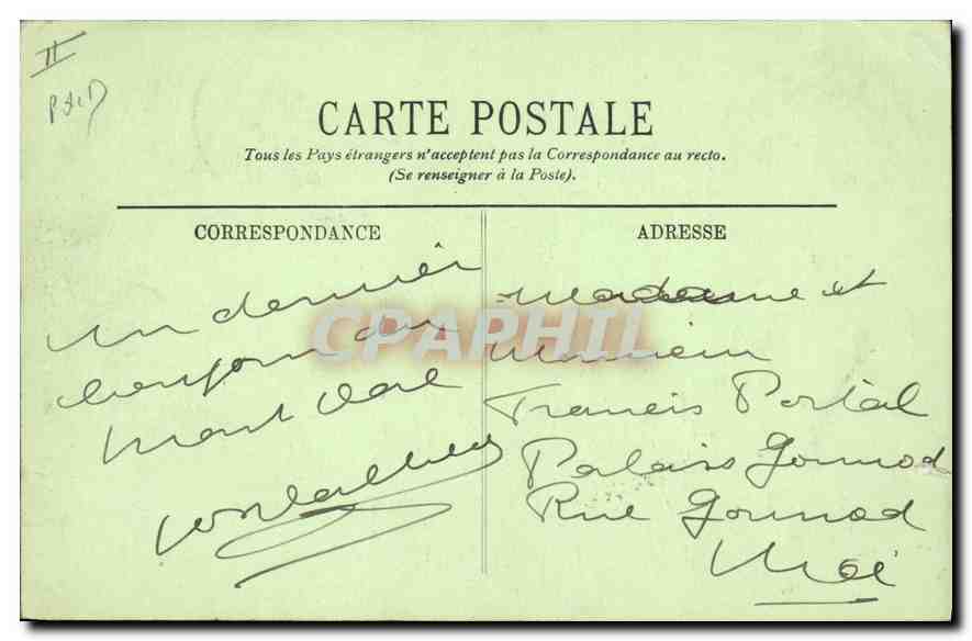 CPA Le Mont Dore La Dordogne — Rückseite