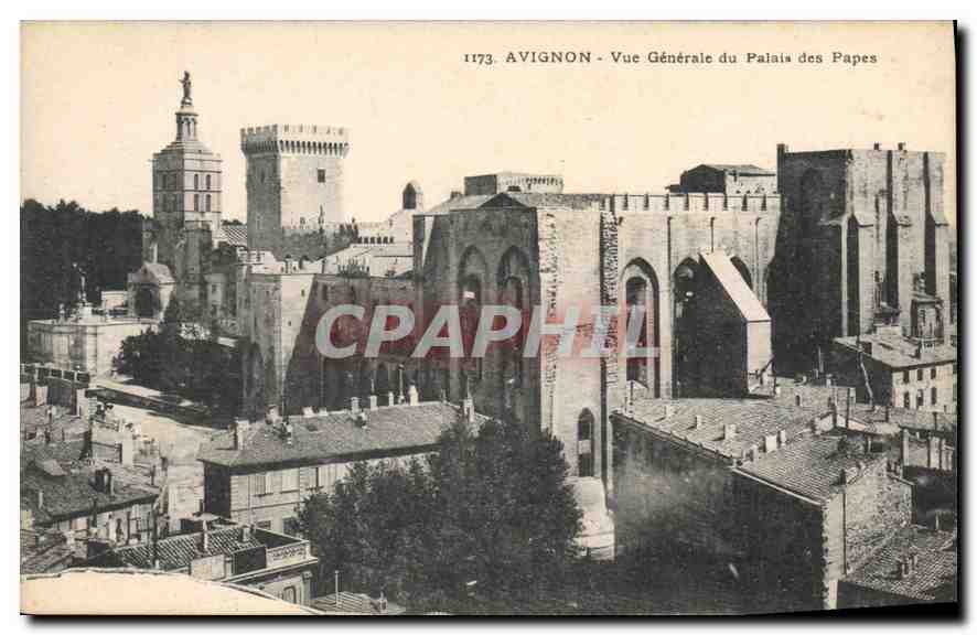 Avignon - Vue Générale du Palais des Papes