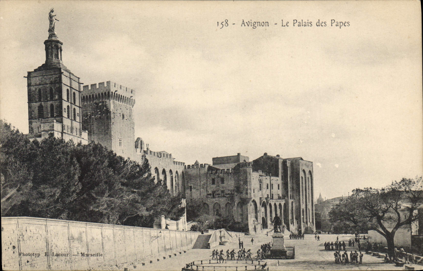 Avignon - Le Palais des Papes — Phototyp E. Lacour - Marseille, n° 158