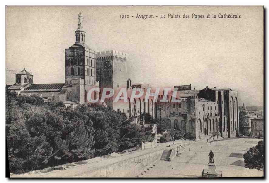 Avignon - Le Palais des Papes et la Cathédrale — Harsvillle, n° 1012