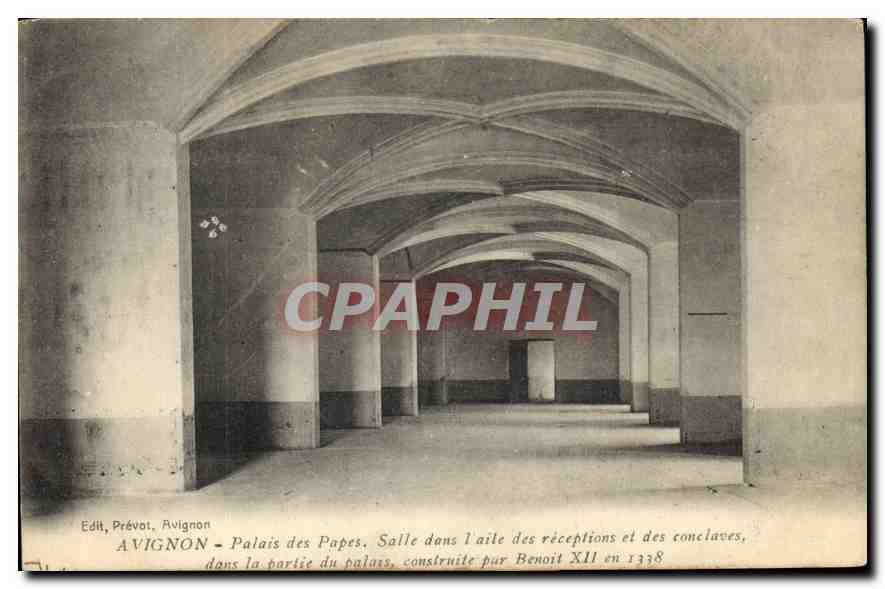 CPA Avignon Palais des Papes Salle dans l'aile des receptions et des conclaves