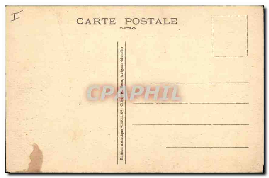 CPA Avignon Le Pont Saint Benezet — Verso