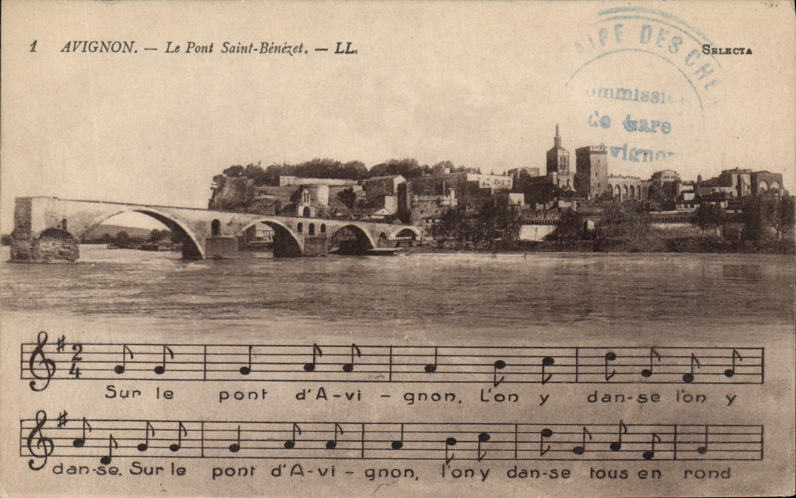 Avignon — Le Pont Saint-Bénézet — LL. — Éditeur Selecta