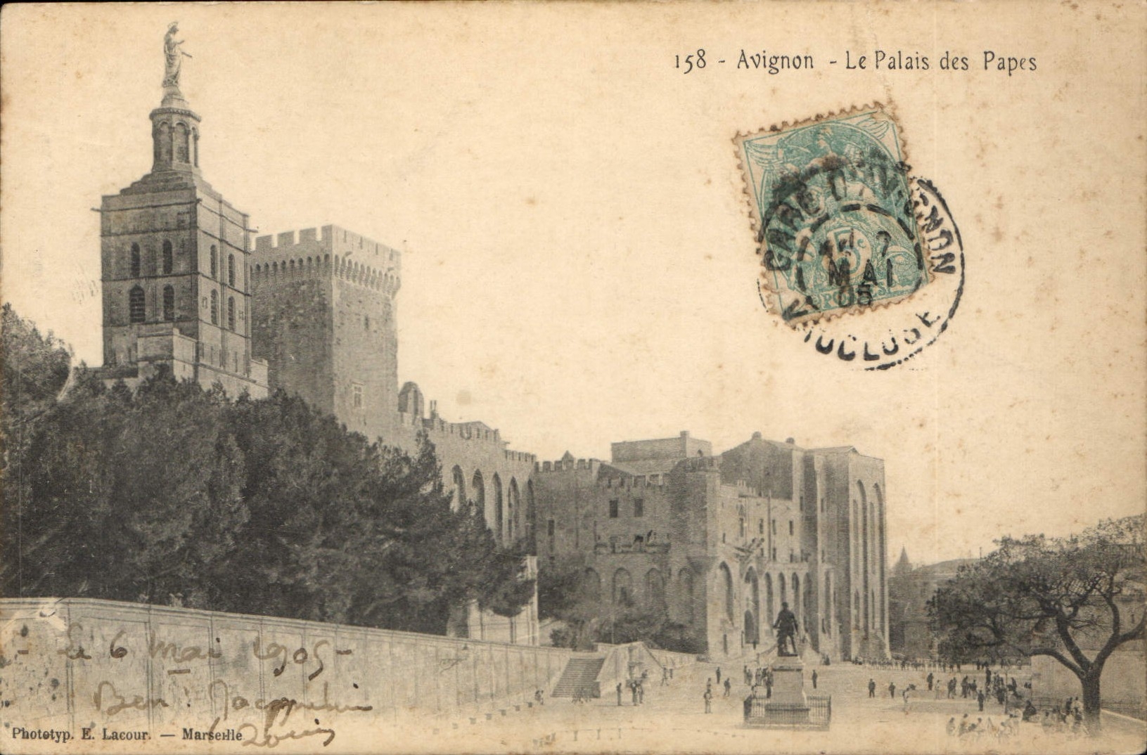 CPA Avignon Les Palais des Papes