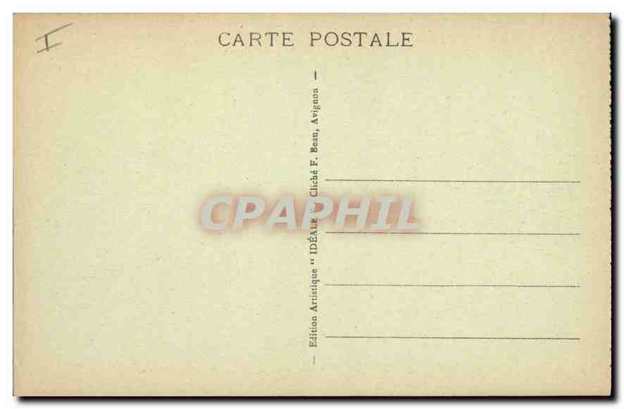 CPA Avignon Pont Saint Benezet la Chapelle et Fort Saint Andre dans le fond — Verso