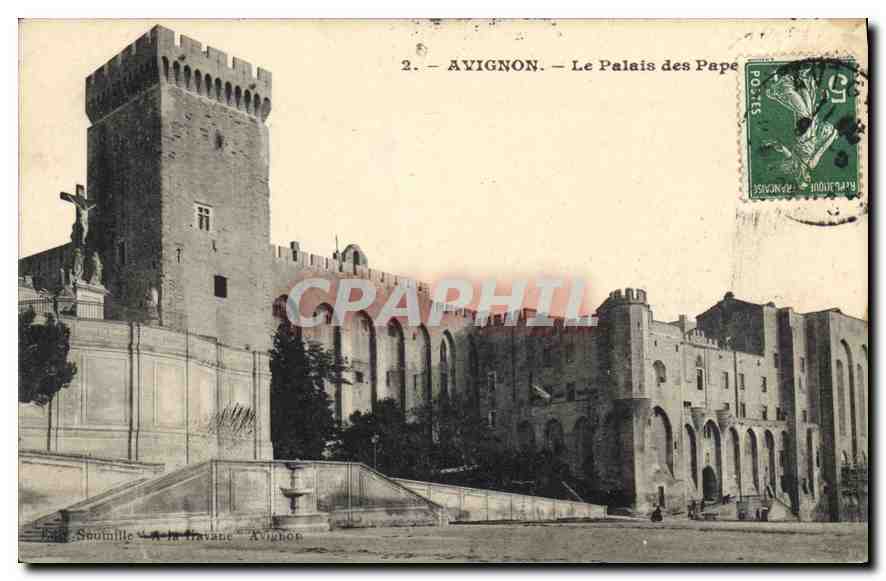 CPA Avignon Les Palais des Papes