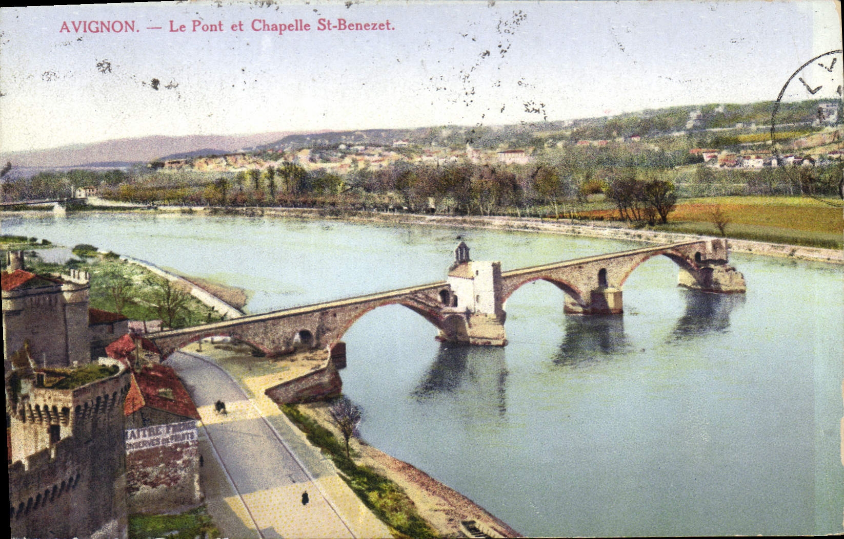 CPA Avignon Le Pont et Chapelle St Benezet
