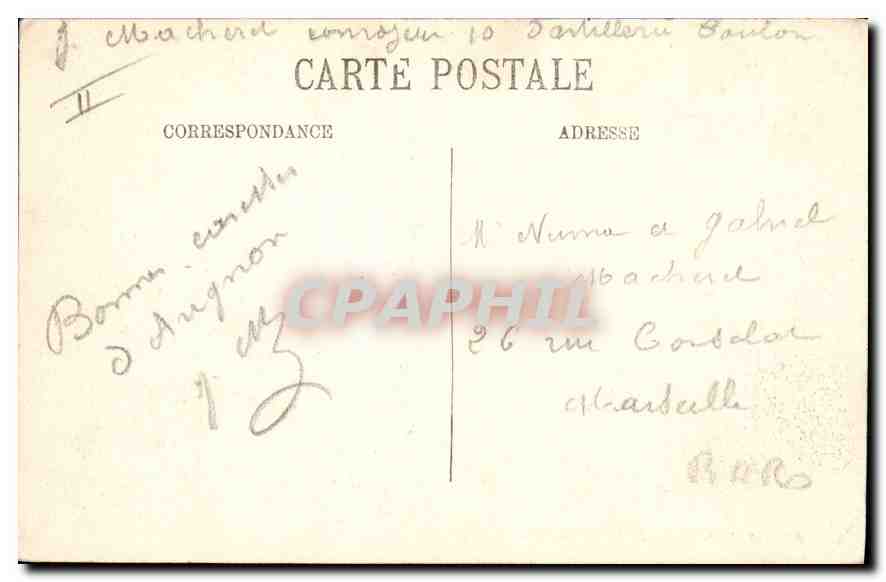 CPA Avignon Le Palais des Papes — Verso