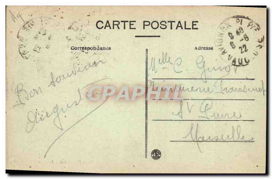 CPA Avignon Pont St Benezet  — Rückseite