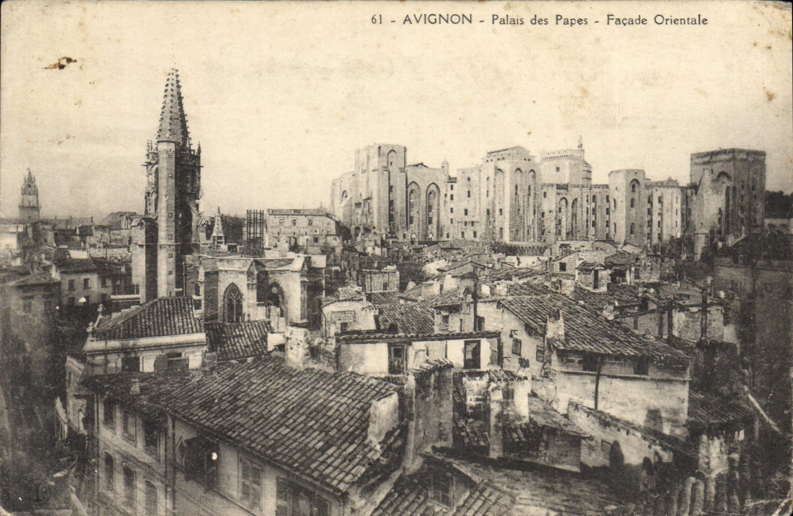 CPA Avignon Palais des Papes Facade Orientale