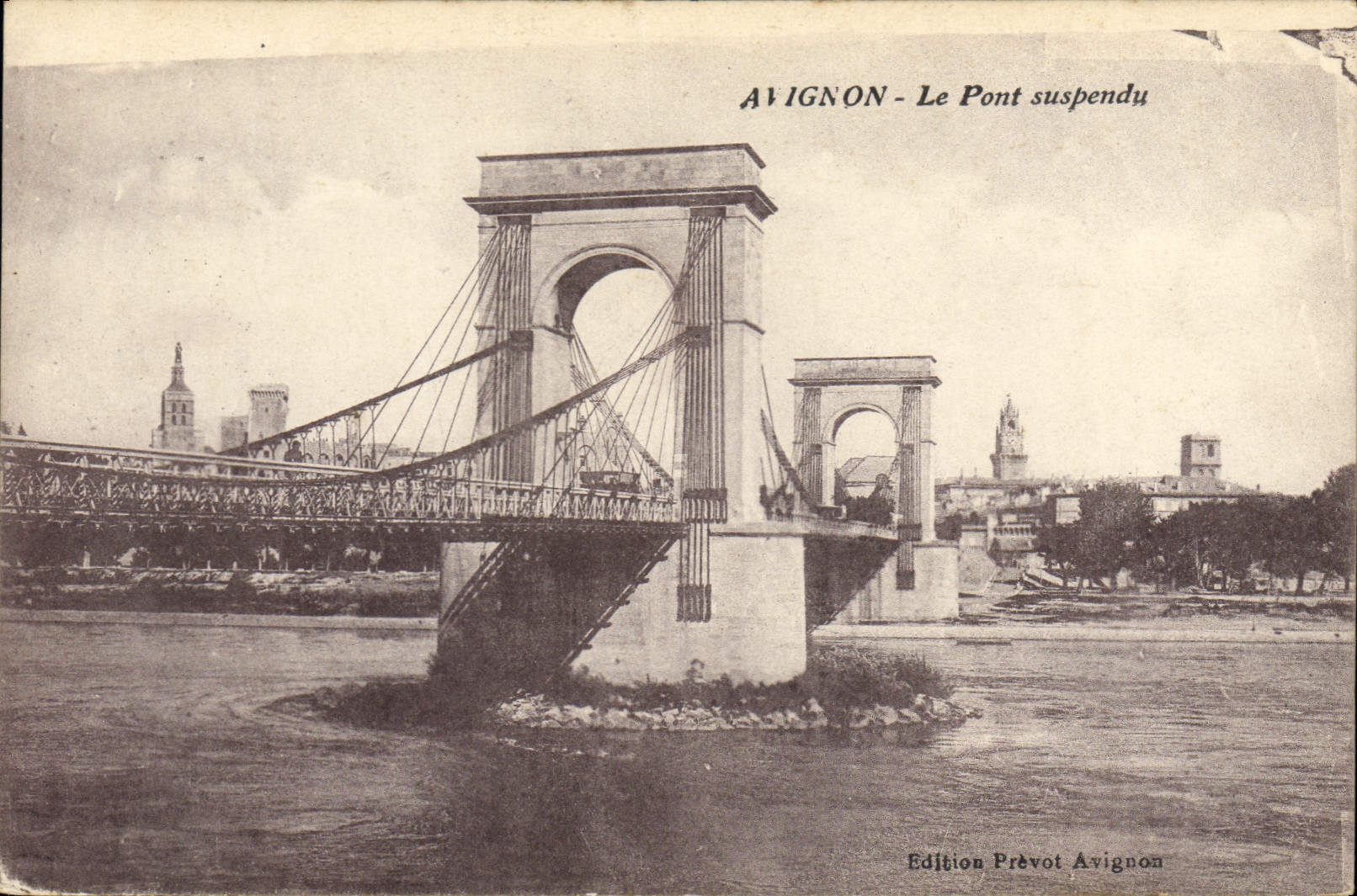 CPA Avignon Le Pont suspendu