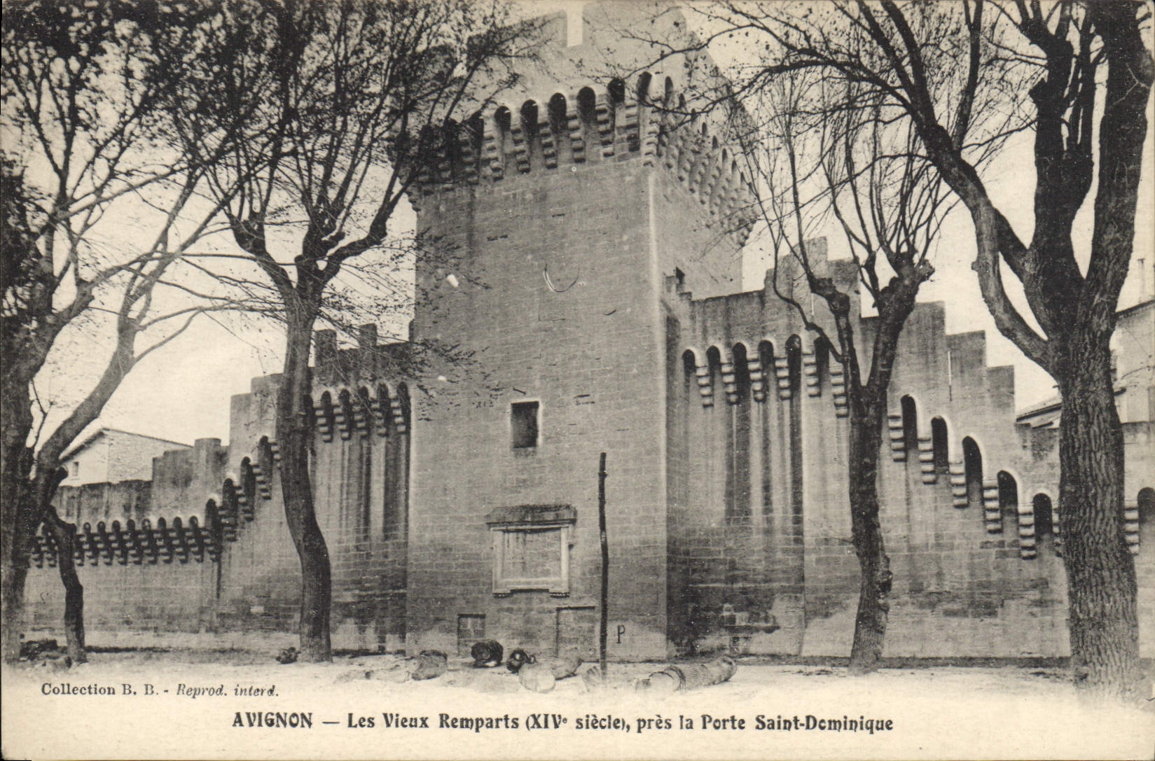 CPA Avignon Les Vieux Remparts (XIV siecle) pres la Porte Saint Dominique