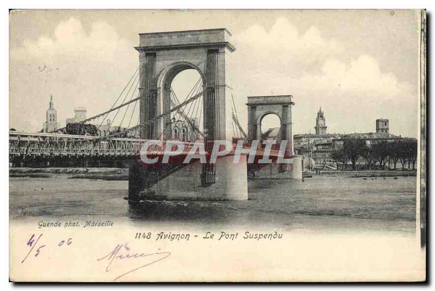 CPA Avignon Le Pont suspendu