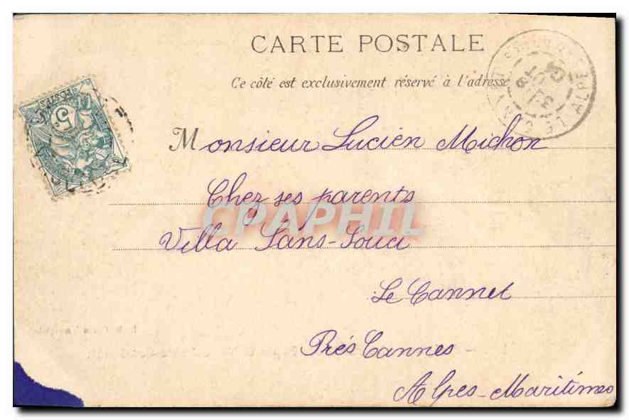 CPA Avignon Le Palais des Papes et Notre Dame des Doms — Rückseite