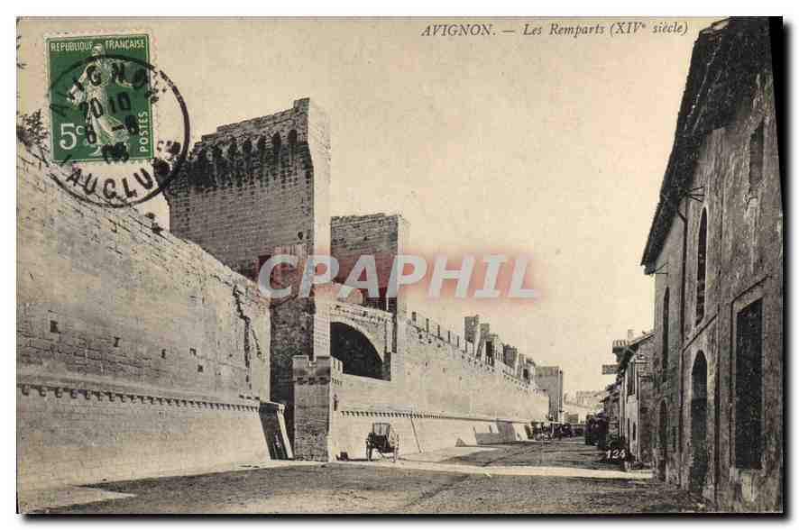 CPA Avignon Les Remparts (XIV siecle)
