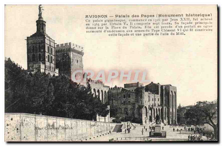 CPA Avignon Palais des Papes (Monument historique)