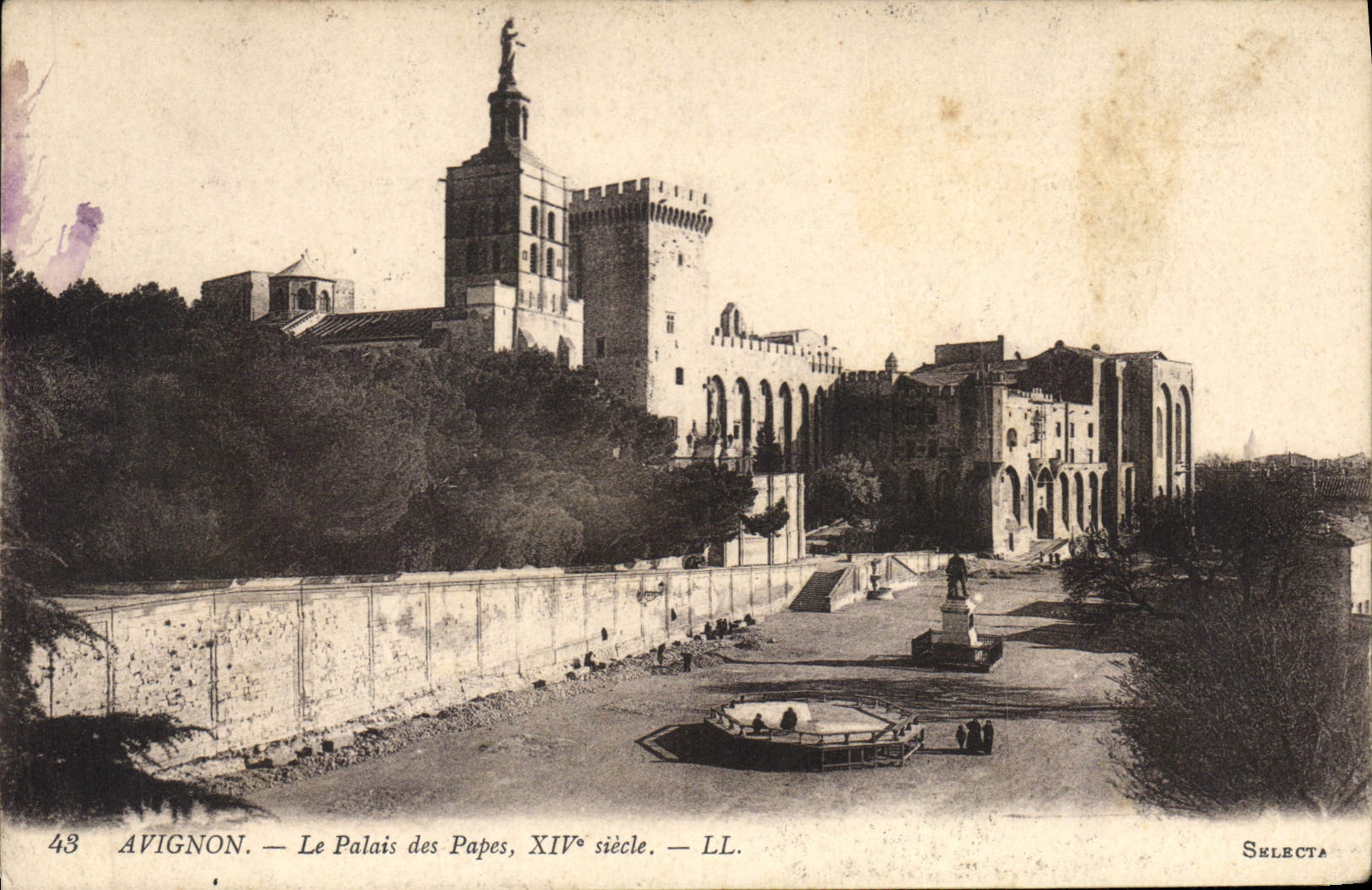 CPA Avignon Palais des Papes XIV siecle