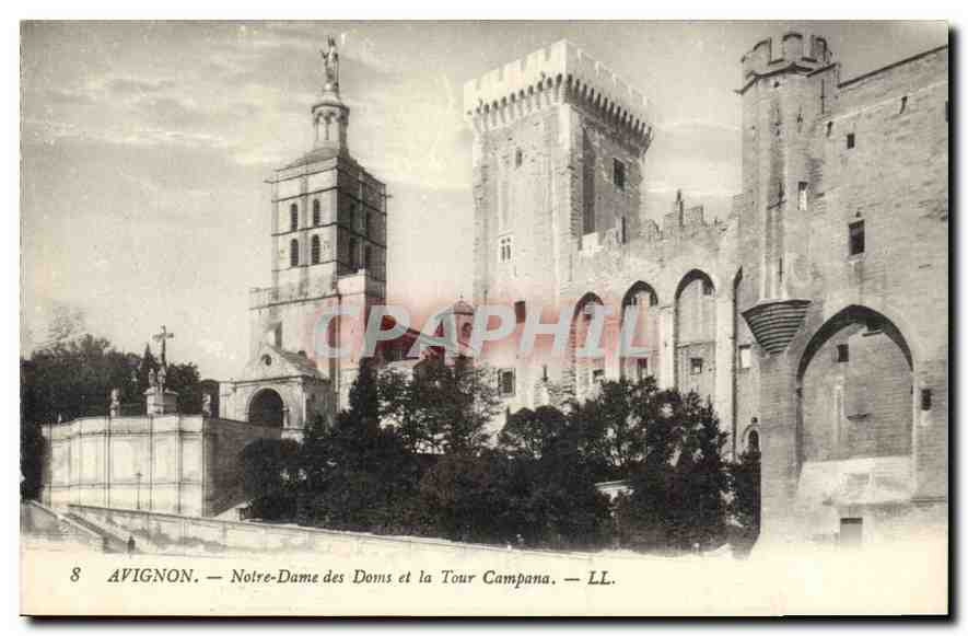 Avignon — Notre-Dame des Doms et la Tour Campana — LL