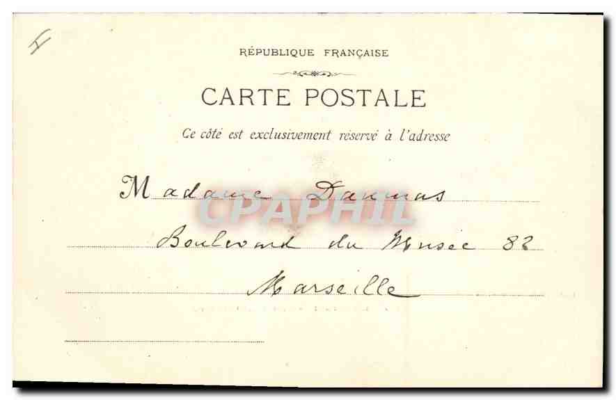 CPA La Sainte Baume L'Oratoire — Verso