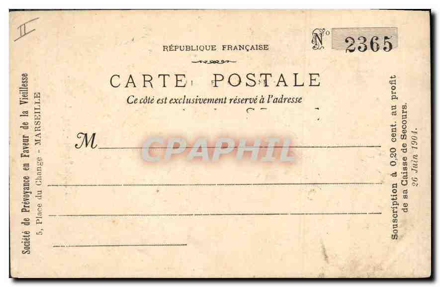 CPA La Sainte Baume La Grotte — Verso