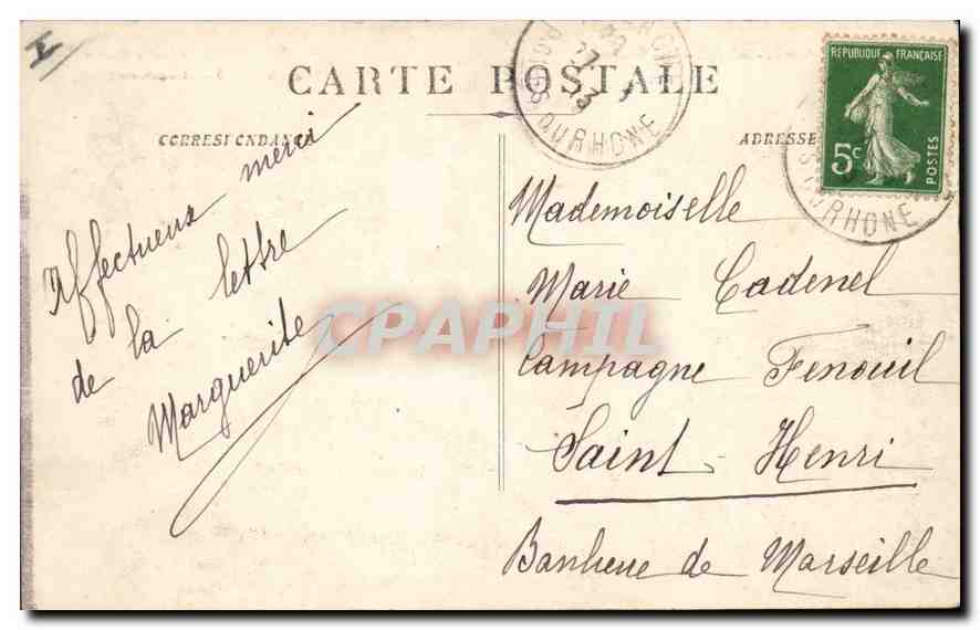 CPA La Sainte Baume Vue generale — Verso