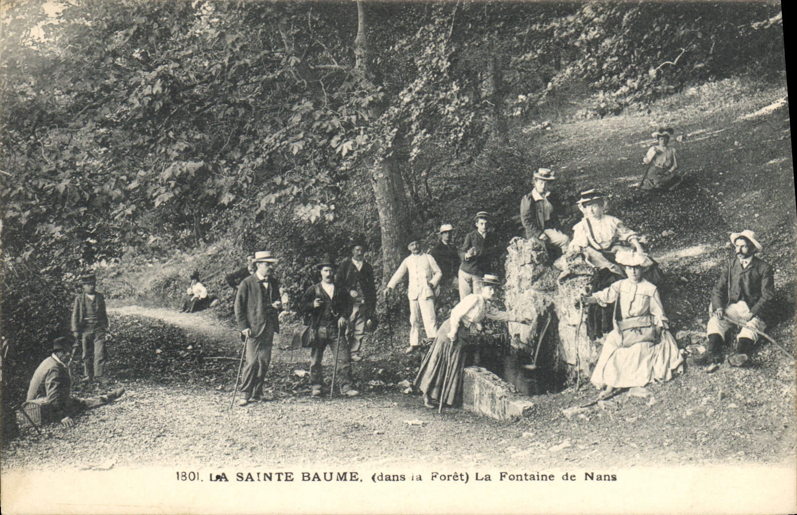 La Sainte Baume — La Fontaine de Nans (dans la Forêt) — Atelier de Phototypie Guendé, Marseille, n°1301