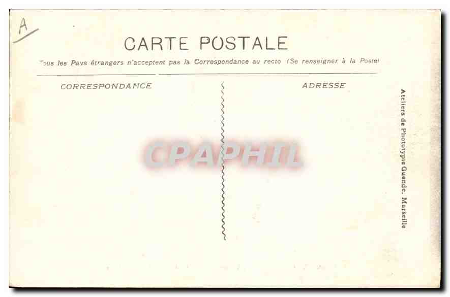 La Sainte Baume — La Fontaine de Nans (dans la Forêt) — Atelier de Phototypie Guendé, Marseille, n°1301 — Verso