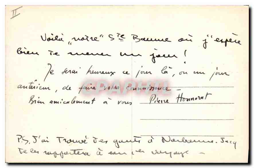 CPA La Sainte Baume Vue generale — Verso
