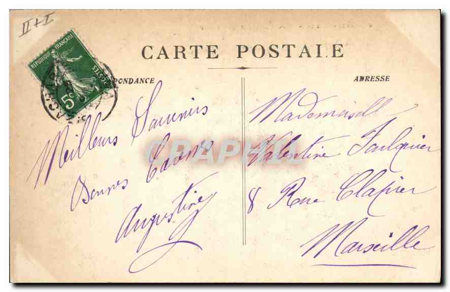 CPA La Sainte Baume Vue generale de la Foret Moutons — Verso