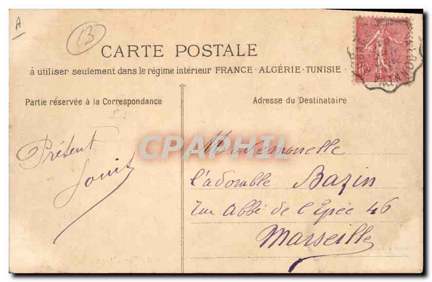 Châine de la Sainte-Baume et le Plateau du Plan d'Aups — Phototyp. E. Lacour — n° 2238 — Verso