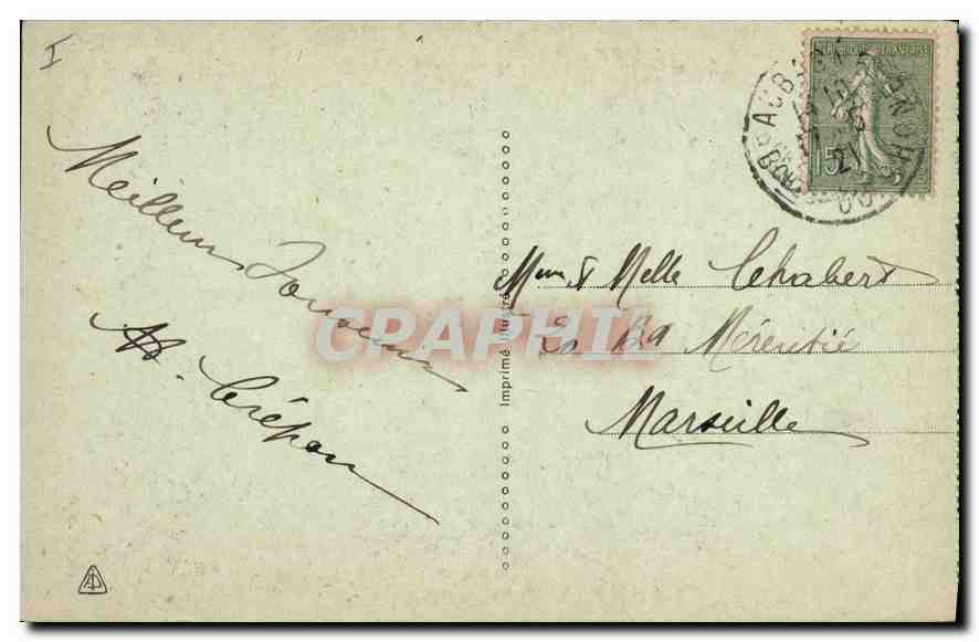 CPA La Sainte Baume L'Oratoire — Verso