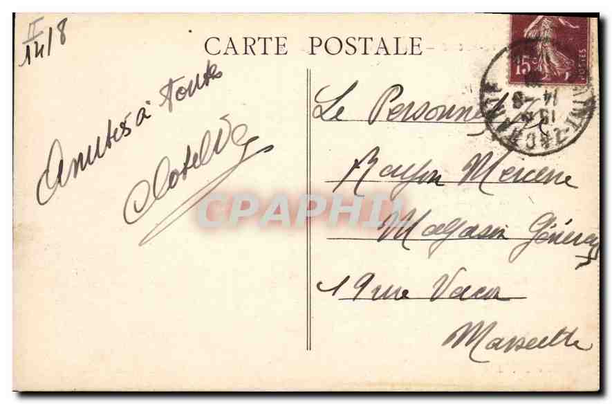 CPA La Sainte Baume Hotellerie et Pic des Beguines — Verso