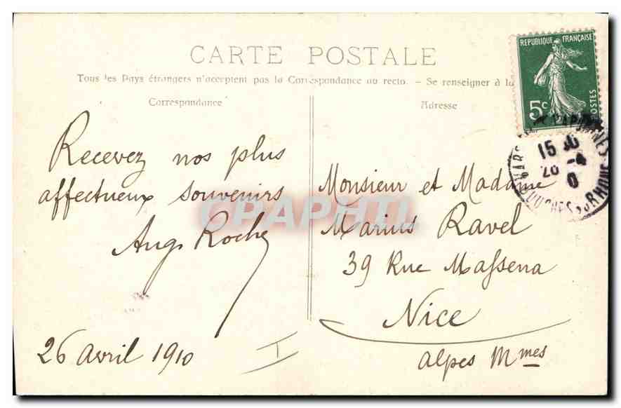 CPA Foret de La Sainte Baume La Planeto — Verso