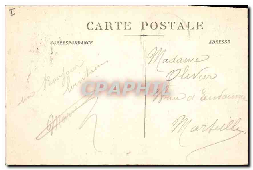 CPA La Sainte Baume Terrasse de la Grotte — Rückseite