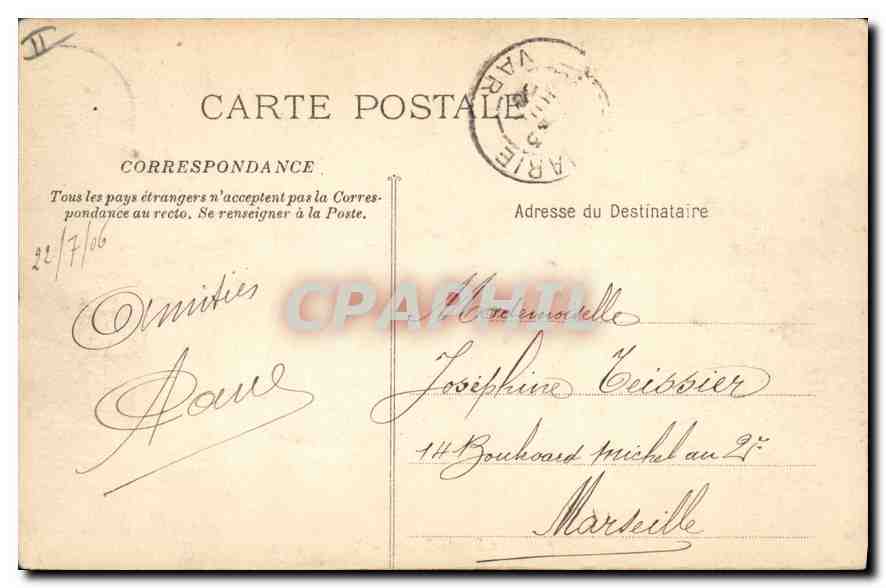 CPA La Sainte Baume Vue generale — Verso