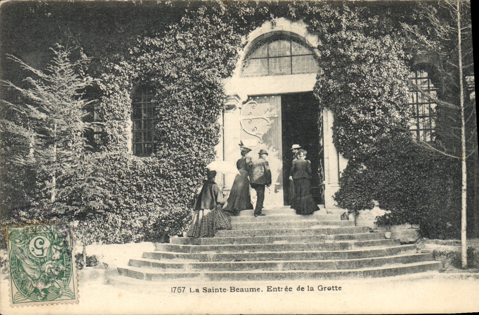 La Sainte-Beaume — Entrée de la Grotte — éditeur : A.-l'Atelier de Phototypie Gucule Marcel