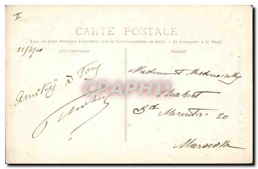 Forêt de La Sainte-Baume — Chemin du "Grand Prad" — P. Ruat, Édit. - Marseille, n°694 — Rückseite