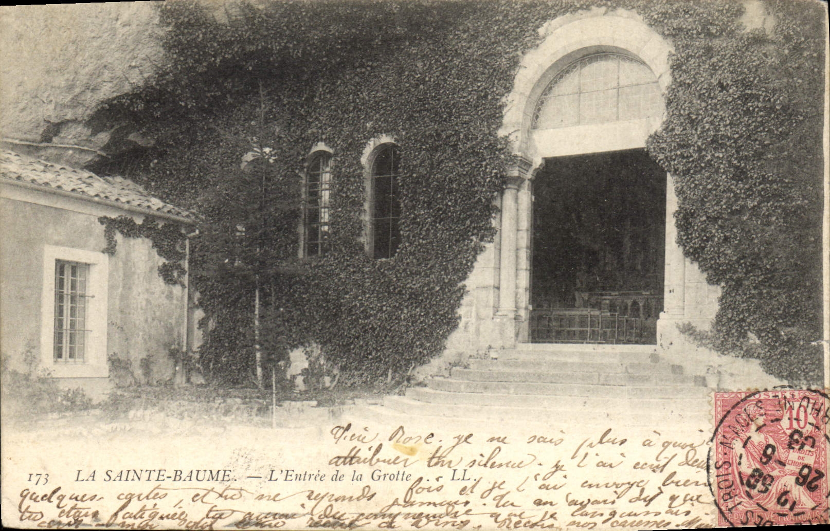 La Sainte-Baume — L'Entrée de la Grotte — Éditeur LL, n° 173